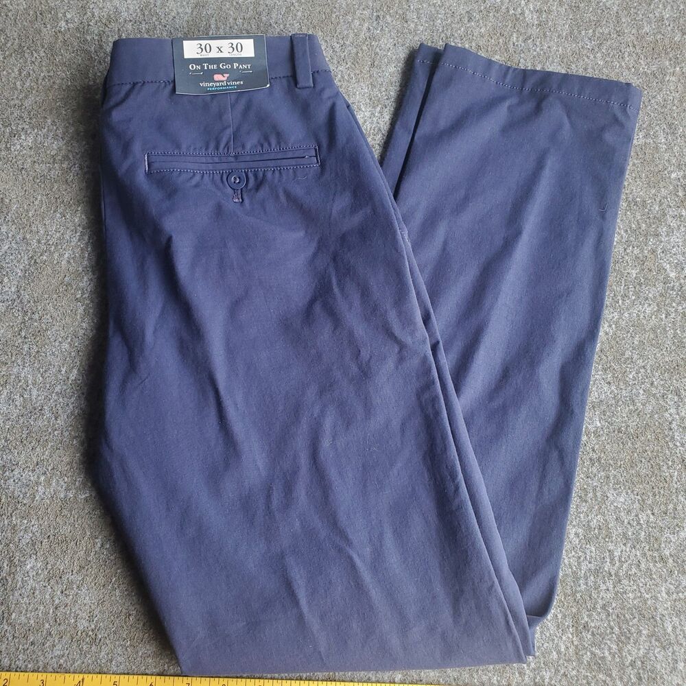 NWT Vineyard Vines OTG Men's 30x30 Blue Performance Chino Stretch Pants